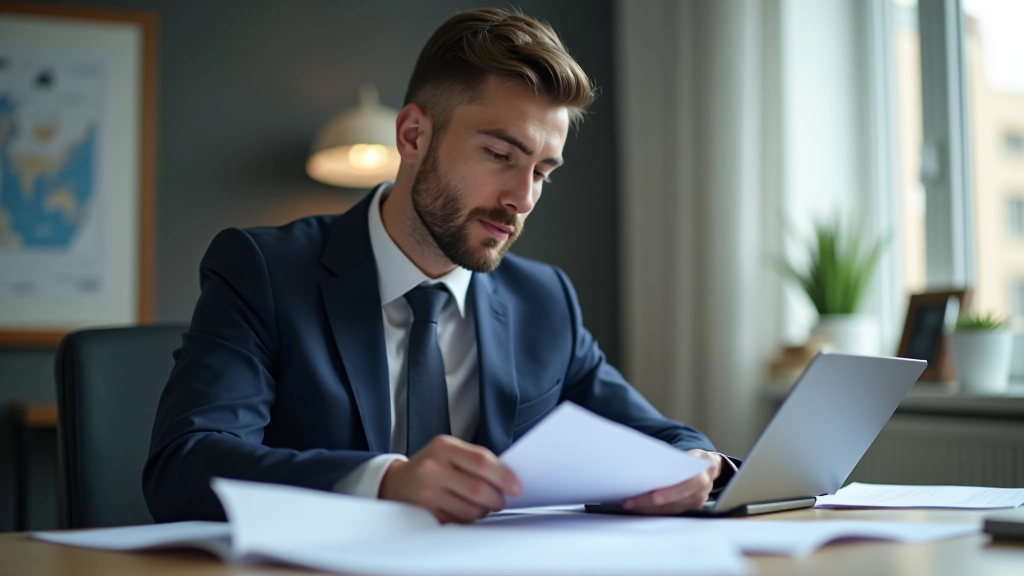 Документы и лицензии риэлтора на столе, готовые к проверке