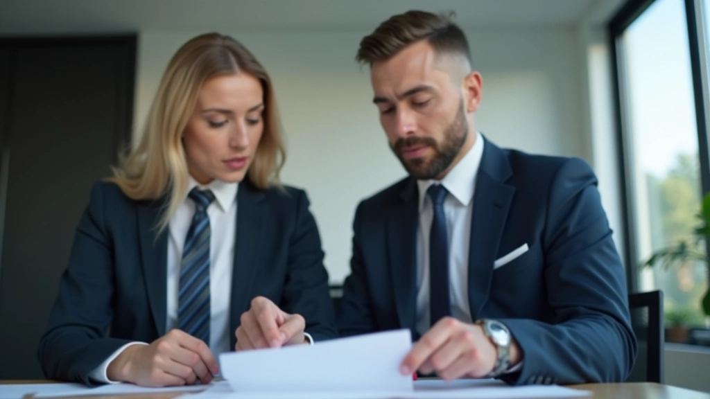 Риэлтор обсуждает детали сделки с клиентом